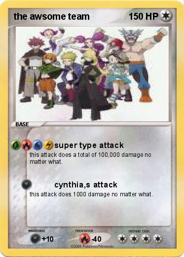 Pokemon the awsome team