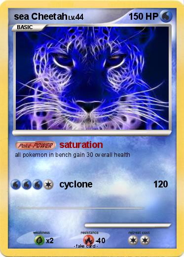 Pokemon sea Cheetah