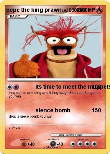Pokemon pepe the king prawn