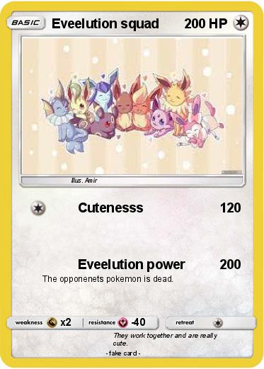 Pokemon Eveelution squad