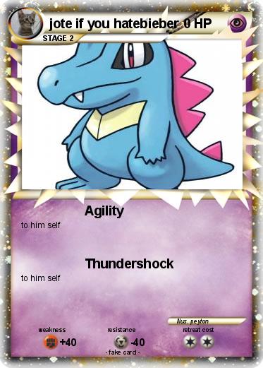 Pokemon jote if you hatebieber