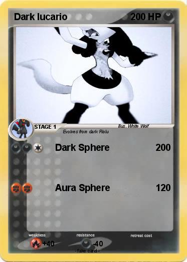 Pokemon Dark lucario