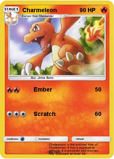Pokémon Charmeleon 807 807 - Ember - My Pokemon Card