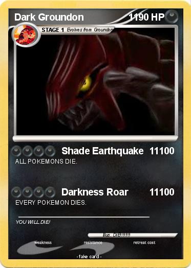 Pokemon Dark Groundon                 1