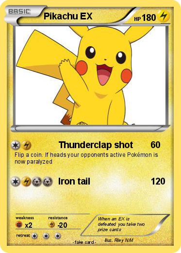 Pokemon Pikachu EX
