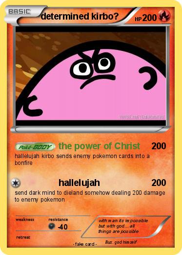 Pokemon determined kirbo?