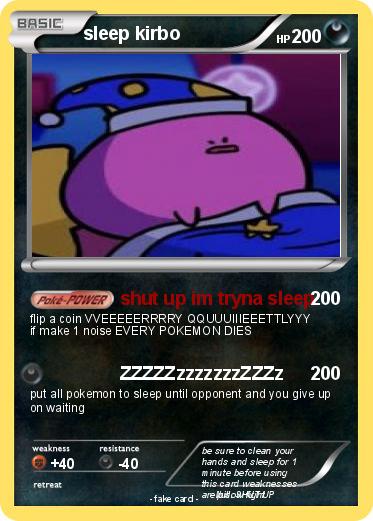 Pokemon sleep kirbo