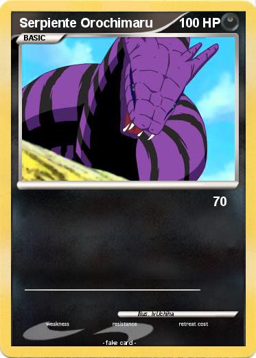 Pokemon Serpiente Orochimaru