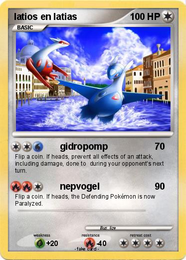 Pokemon latios en latias