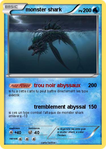 Pokemon monster shark