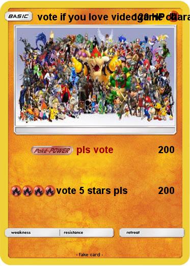 Pokemon vote if you love videogame characters