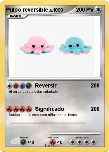 Pokemon Pulpo reversible