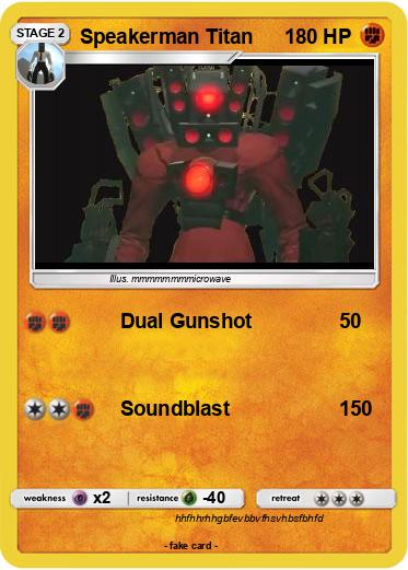 Pokemon Speakerman Titan