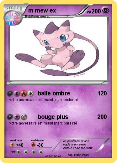 Pokemon m mew ex