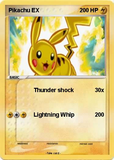 Pokemon Pikachu EX