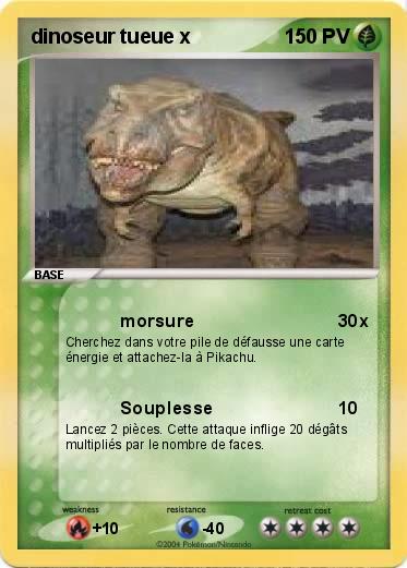 Pokemon dinoseur tueue x