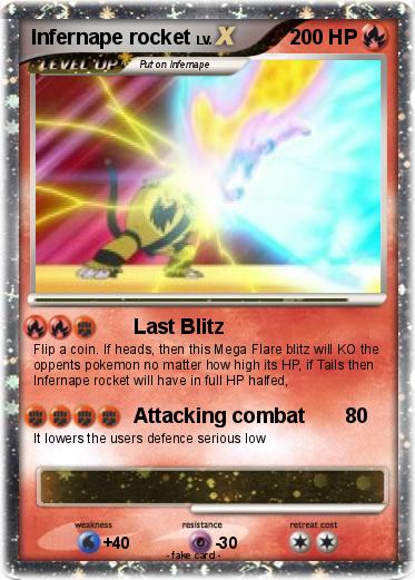 Pokemon Infernape rocket