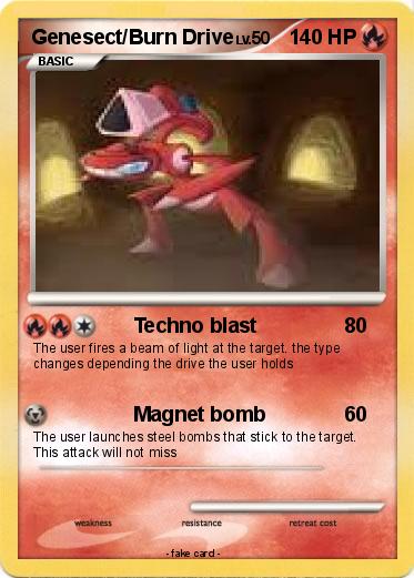 Pokemon Genesect/Burn Drive
