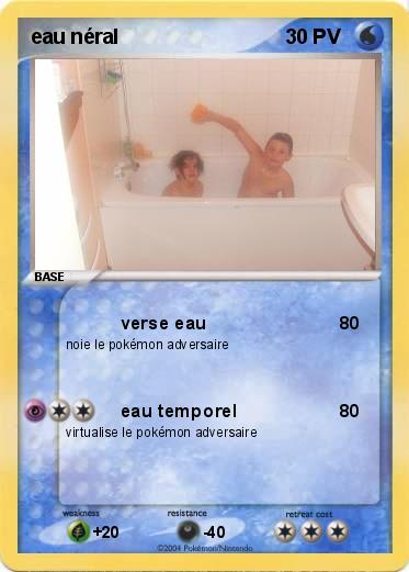 Pokemon eau néral