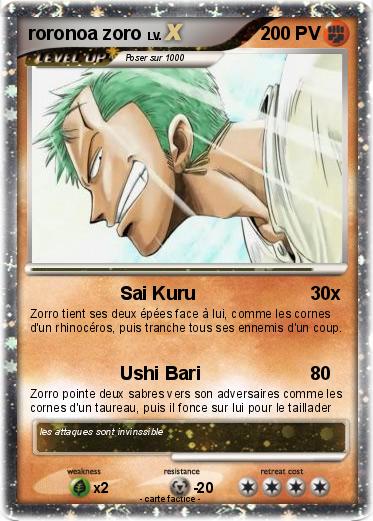 Pokemon roronoa zoro