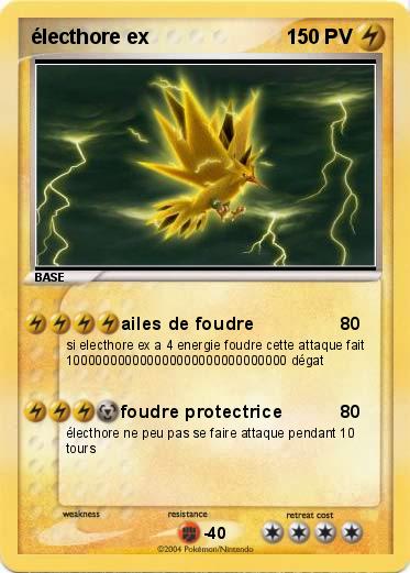 Pokemon électhore ex