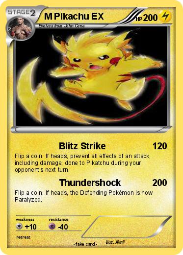 Pokemon M Pikachu EX