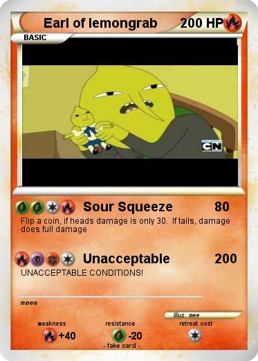 Pokemon Earl of lemongrab