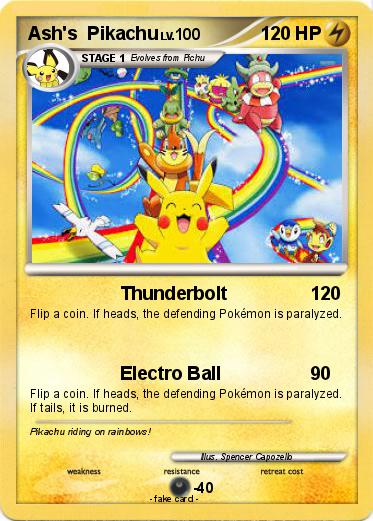 Pokemon Ash's  Pikachu