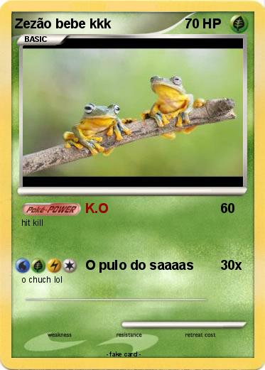 Pokemon Zezão bebe kkk