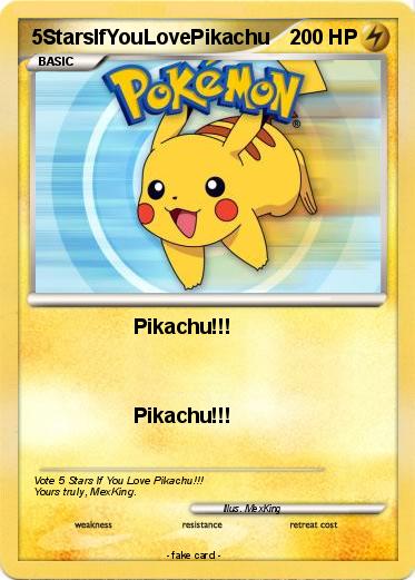 Pokemon 5StarsIfYouLovePikachu