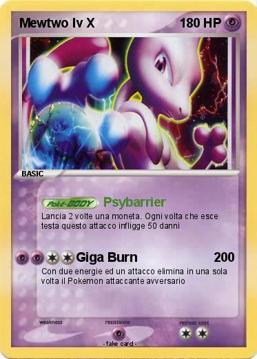 Pokemon Mewtwo lv X