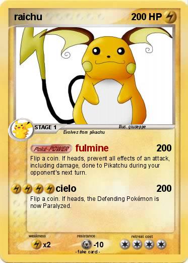 Pokemon raichu