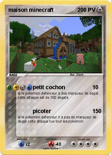 Pokemon maison minecraft