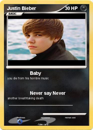 Pokemon Justin Bieber