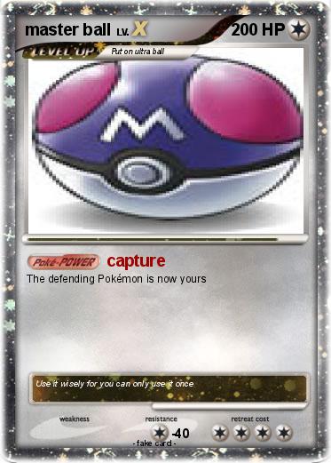 Pokemon master ball