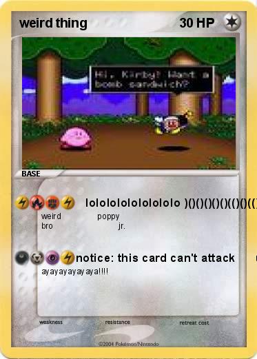 Pokemon weird thing
