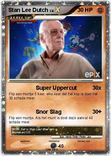 Pokemon Stan Lee Dutch