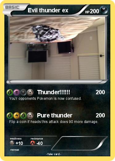 Pokemon Evil thunder ex