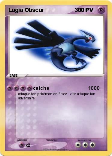 Pokemon Lugia Obscur                    300 PV 