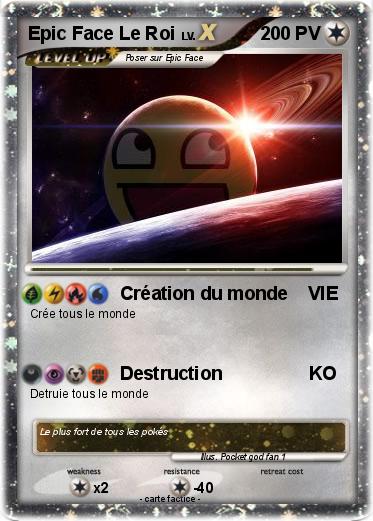 Pokemon Epic Face Le Roi