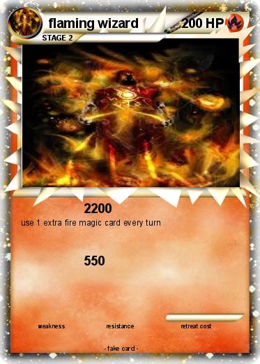Pokemon flaming wizard