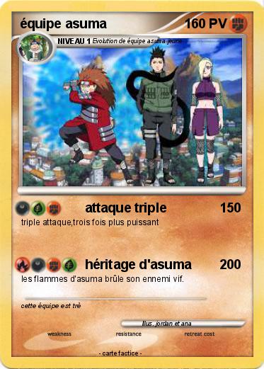 Pokemon équipe asuma