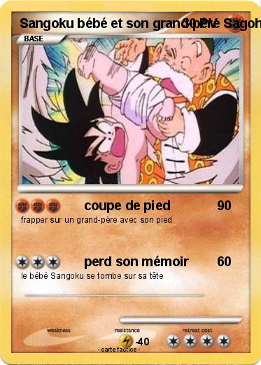 Pokemon Sangoku bébé et son grand-père Sagohan