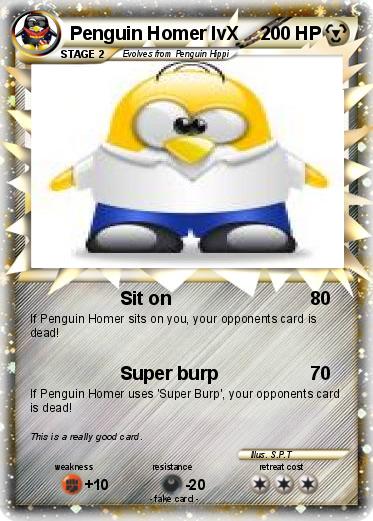 Pokemon Penguin Homer lvX