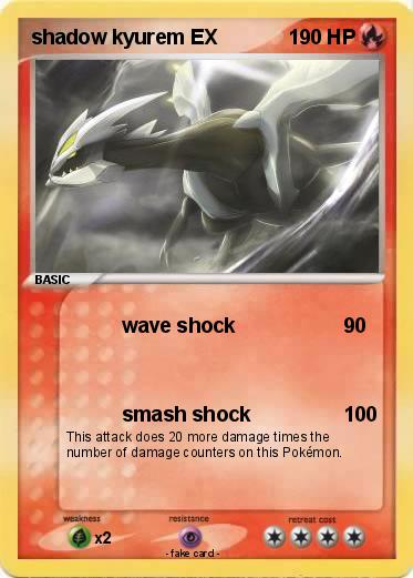 Pokemon shadow kyurem EX