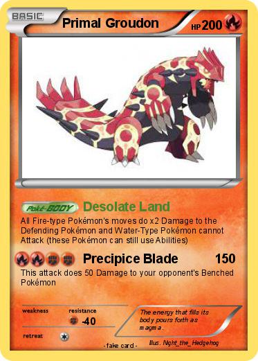 Pokemon Primal Groudon