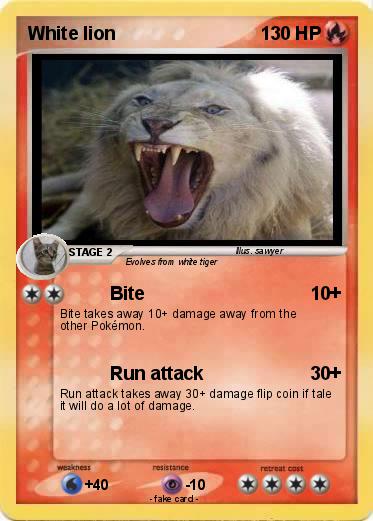 Pokemon White lion