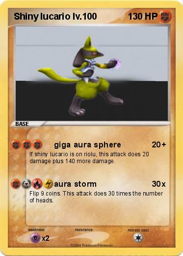 Pokemon Shiny lucario lv.100
