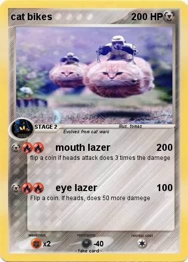 Pokemon cat bikes