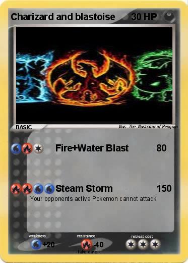 Pokemon Charizard and blastoise